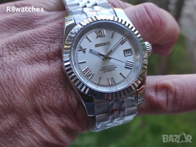 Seiko mod datejust 40mm Jubilee bracelet, снимка 9 - Мъжки - 45686671