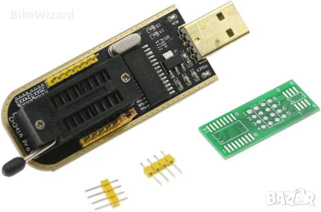 LIZHOUMIL Ch341a USB програмен модул Sop8 Тестова скоба 1.8v адаптер Soic8 адаптер НОВО  , снимка 5 - Друга електроника - 45594316