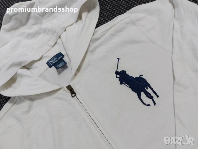 Polo ralph lauren худи с цип S размер , снимка 1 - Спортни дрехи, екипи - 47557040