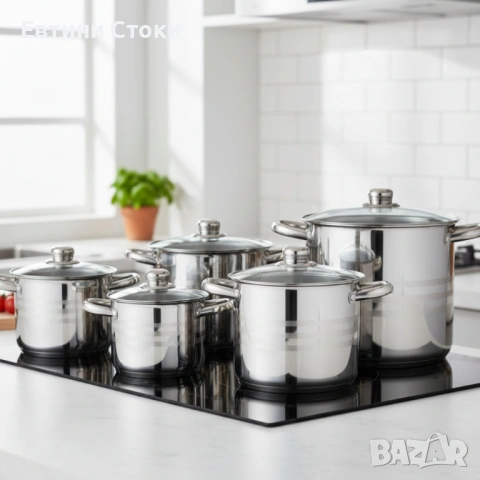 Тенджера Edenberg с многослойно дъно от неръждаема стомана, снимка 2 - Съдове за готвене - 53423099