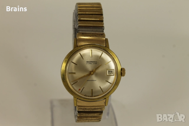 1970's INGERSOLL Позлатен Английски Часовник, снимка 2 - Мъжки - 52141950
