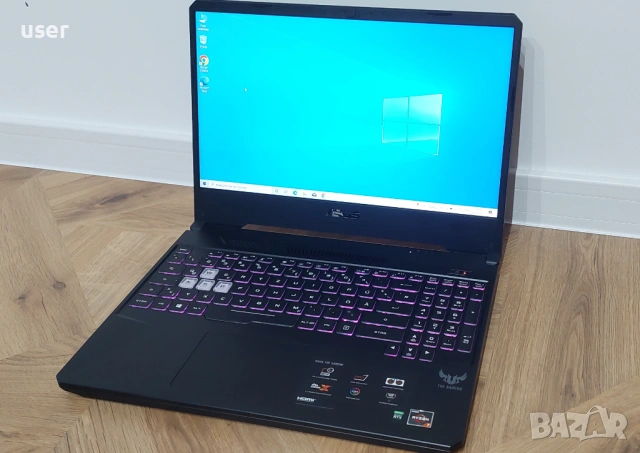 Геймърски лаптоп Asus TUF Gaming FX505DV 16GB RAM DDR4 Nvidia RTX 2060 6GB 512GB SSD Ryzen 7 3750H