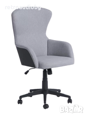  Офис кресло с люлеещ механизъм LILI в сив цвят