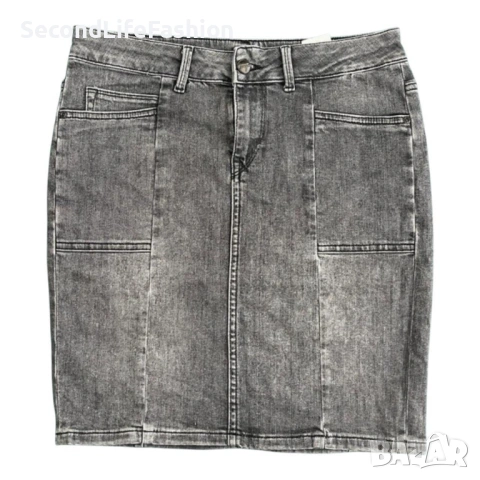 Пола Pepe Jeans London дънкова сиво черно размер XL