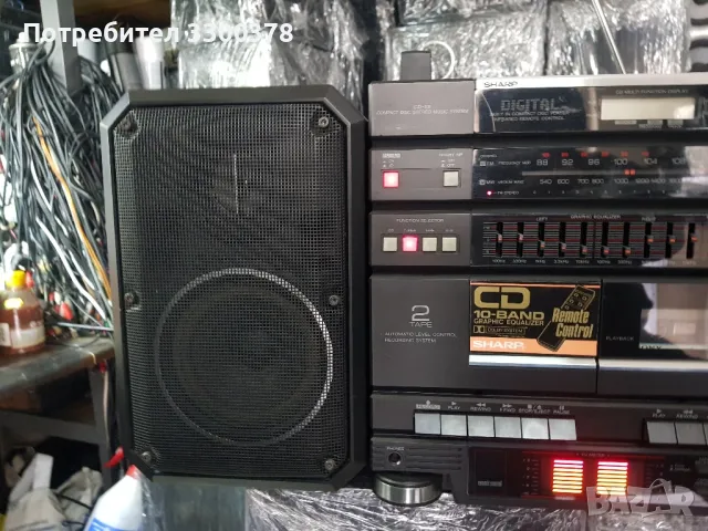 sharp  cd.x9h  bk, снимка 4 - Радиокасетофони, транзистори - 50430220