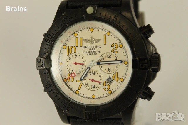 НОВ Мъжки Хронограф BREITLING Chronometre Automatic, снимка 3 - Мъжки - 54180921