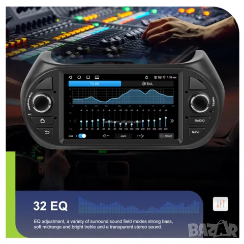 Мултимедия за Fiat Fiorino, 2008-2016, навигация, Android, плеър, 2DIN, Андроид, Fiat Fiorino, снимка 2 - Аксесоари и консумативи - 50335507