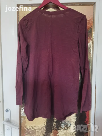 Модерна мъжка памучна блуза с дълъг ръкав тънка материя, снимка 2 - Спортни дрехи, екипи - 51201784