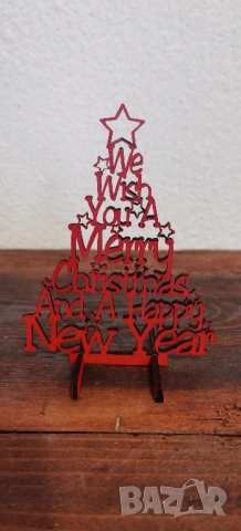 Дървена коледна украса – Елха, снимка 8 - Декорация за дома - 52222973