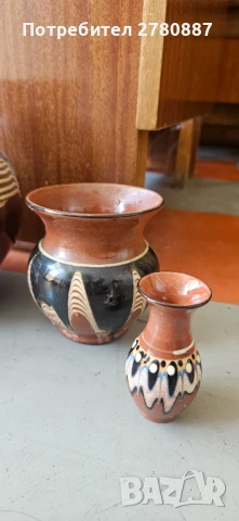 Вази от керамика с троянска шарка. Етно ретро , снимка 5 - Вази - 51115214