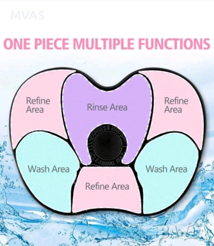 Нова розова силиконова подложка за миене на четки, снимка 4 - Други - 52777754