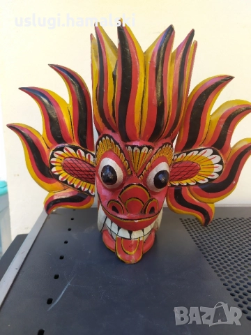 Дървена маска Шри Ланка, снимка 1