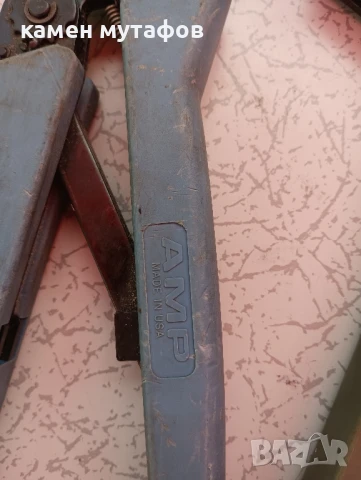 крипващи клещи за кабелни накрайници AMP, снимка 2 - Клещи - 50597937