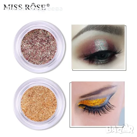 Цветен блясък за лице и коса MISS ROSE hzs201, снимка 2 - Продукти за коса - 47697037