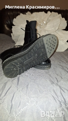 Боти в черно, снимка 3 - Дамски боти - 53259999