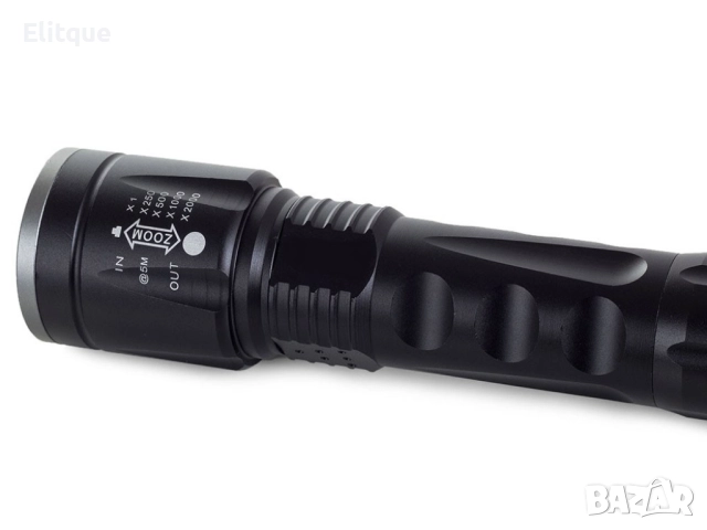 Малък тактически LED фенер, светодиоден и CREE ZOOM осветяване FL87, снимка 5 - Други - 52805672
