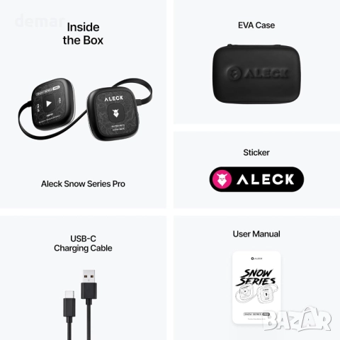 ALECK Snow Series Pro Универсални безжични Bluetooth слушалки за ски, снимка 6 - Bluetooth слушалки - 52710026