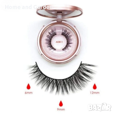 Ръчно изработени изкуствени мигли 3D с магнити - лесно поставяне и естествен вид, снимка 7 - Козметика за лице - 54027913