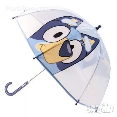 Детски прозрачен чадър с Блуи Bluey, тип гъбка, Ø71 cm CEP2400000768, снимка 1 - Чадъри - 46647694