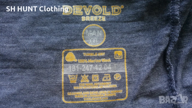 DEVOLD TUMBLE DRY 100% Merino Wool размер XXL блуза 100% Мерино вълна - 2545, снимка 9 - Блузи - 54216257
