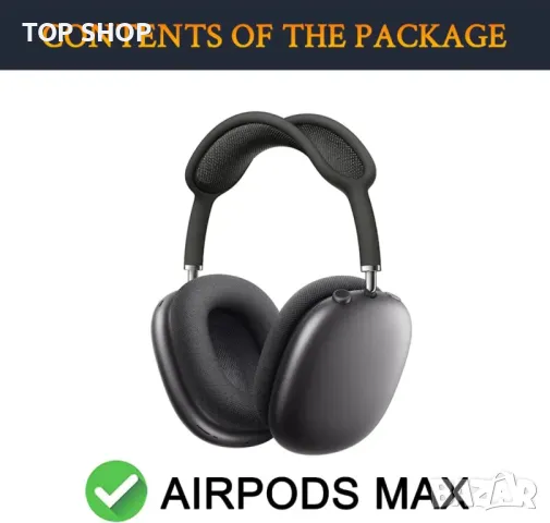 Резервен комплект SOULWIT за AirPods Max, черно, снимка 8 - Слушалки и портативни колонки - 49937980