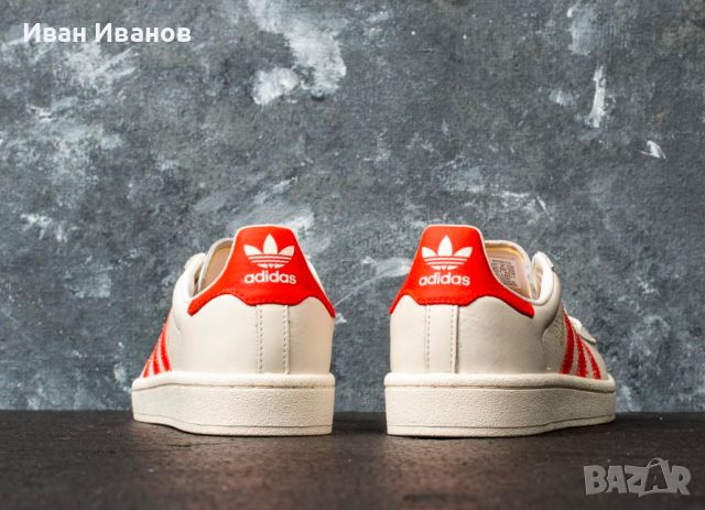 кецове / маратонки ADIDAS CAMPUS CWhite/ Bold Orange/ CWhite  47,5-48, снимка 7 - Маратонки - 46101068