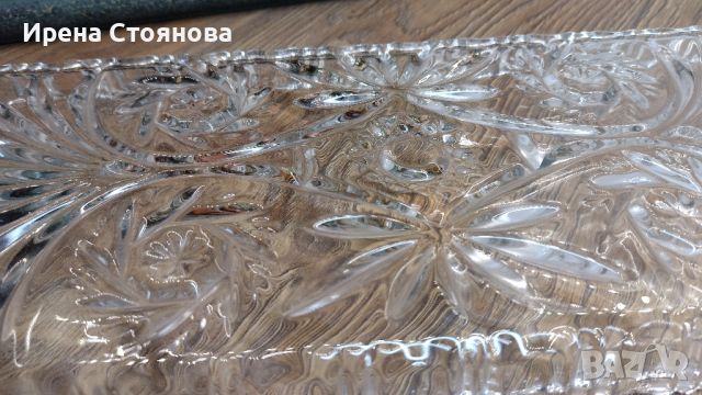 Кристално плато Walther Crystal Glas.
, снимка 5 - Чинии - 45419498
