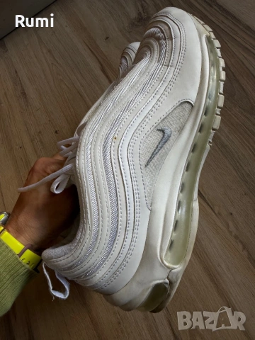 Оригинални бели сникърси Nike Air Max 97! 42,5 н, снимка 9 - Маратонки - 24980084