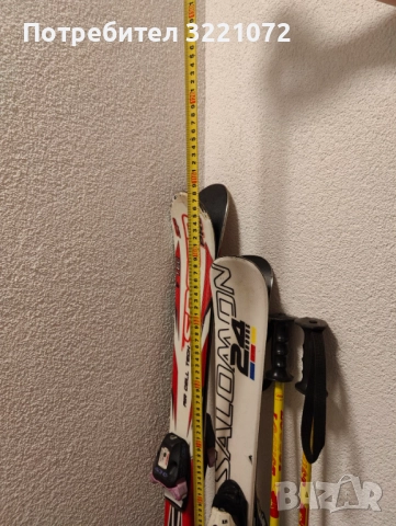 Детски ски (100 и 110 см) , ски-обувки (21 и 21.5) и щеки (90см), снимка 2 - Зимни спортове - 52771273