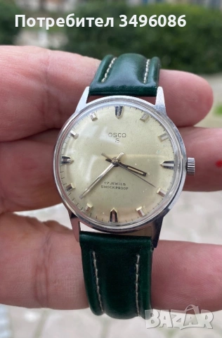 Стар немски часовник OSCO S, снимка 6 - Мъжки - 53938491