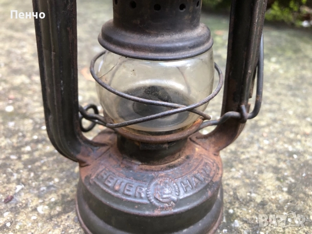 стар немски военен фенер "FEUERHAND №75 ATOM" - WEHRMACHT - WWII - ОРИГИНАЛ, снимка 9 - Антикварни и старинни предмети - 50558987