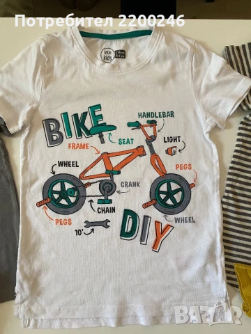 Лот детски тениски 116, снимка 3 - Детски тениски и потници - 50940969