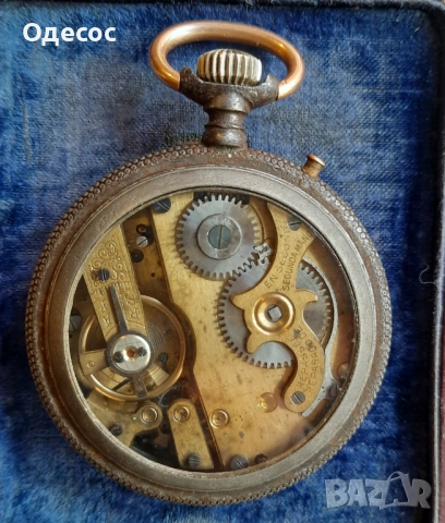 Швейцарски джобен часовник, снимка 2 - Антикварни и старинни предмети - 51895527