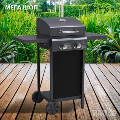 Газово барбекю Muhler с 2 горелки, 2x2.8kW, снимка 2 - Скари - 50297114