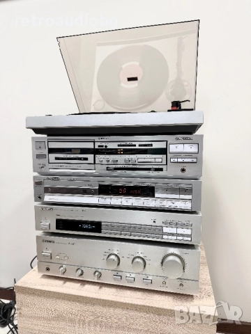 🔊Ретро аудио система сет PIONEER - сива серия - усилвател, дек, cd, грамофон и тунер 🔊