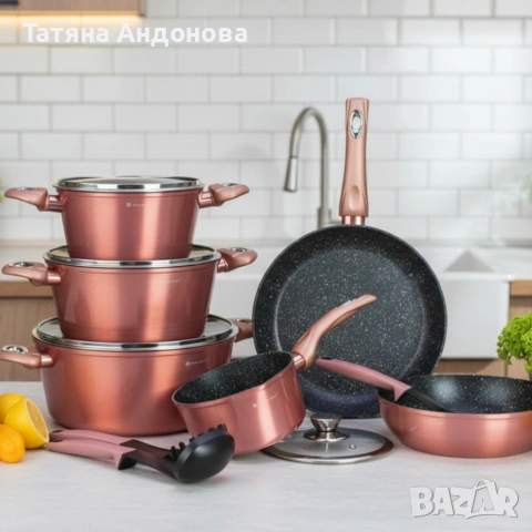 Комплект съдове за готвене Edenberg EB- 5625, снимка 5 - Съдове за готвене - 53418280