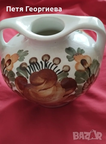 Порцеланова ваза тип амфора, снимка 3 - Вази - 37713837