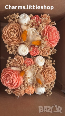 ПОДАРЪК ЗА НЕЯ - Вечен букет от соеви свещи, снимка 2 - Други стоки за дома - 54024962