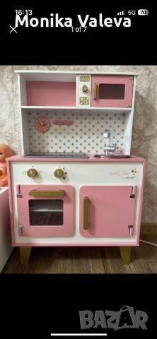 Дървена кухня Janod- Candy chic, розова, снимка 1 - Играчки за стая - 45890216