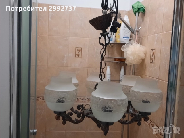 Продавам полилей от ковано желязо, снимка 4 - Полилеи - 52344096