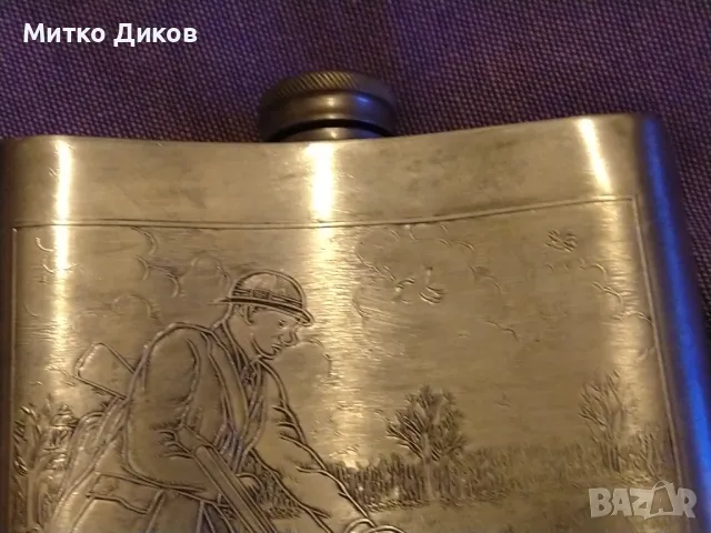 England Sheffield rose  pewter рядка английска флашка павур 8 юза ловен мотив отлична, снимка 12 - Екипировка - 49797961