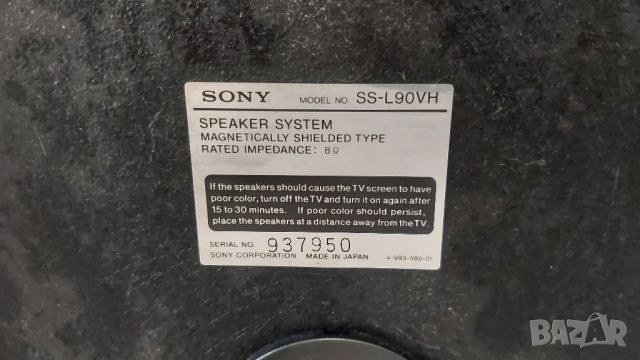 тонколони Sony ss-l90vh , снимка 9 - Тонколони - 46446381