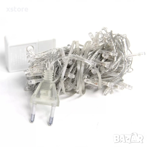 Празнични Коледни лампички с форма на лунички