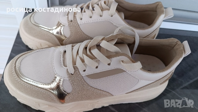 Дамски бежови обувки Marquiiz, снимка 3 - Маратонки - 51543634