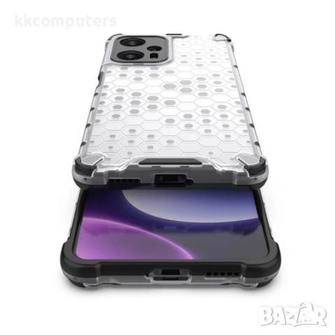Xiaomi Poco F5 Pro Силиконов Калъф Honeycomb TPU и Протектор, снимка 4 - Калъфи, кейсове - 53197914