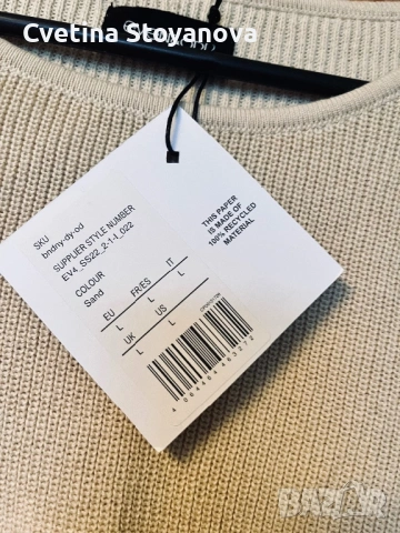 Нова дамска блузка размер L- Even&Odd, снимка 2 - Блузи - 53465108