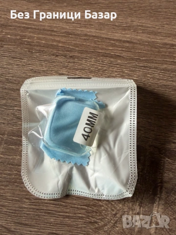 Нов 40mm протектор за смарт часовник – прозрачен защитен комплект с кърпичка