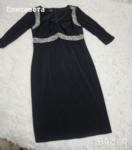 Дамска официална рокля в черен цвят 