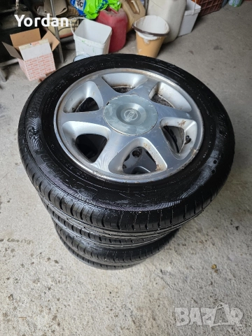 Лети джанти "15" 4х114 с нови гуми 185/65/15 Нисан Nissan