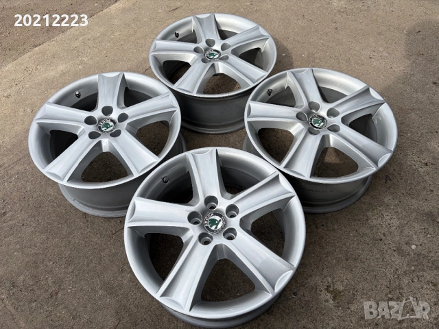 4 броя алуминиеви джанти за Skoda Praktik,Fabia,Roomster 16, снимка 6 - Гуми и джанти - 53871666
